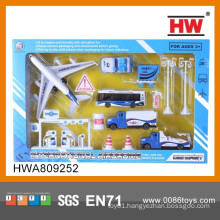 Hot Sale Free Wheel Die-cast Toy Airport Set